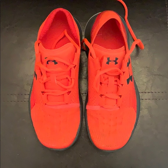 under armour neon orange shoes